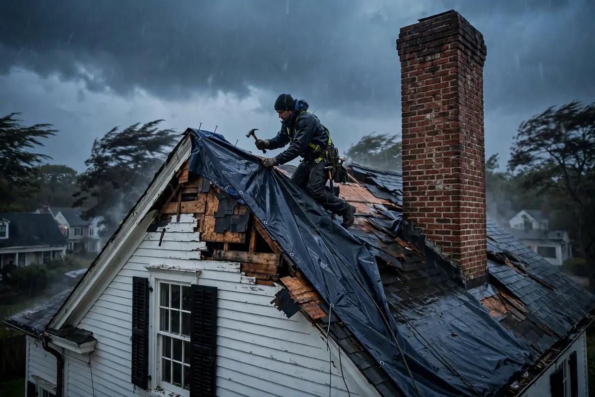 Reparación de emergencia de filtraciones de techo en Babylon Village, NY 11702
