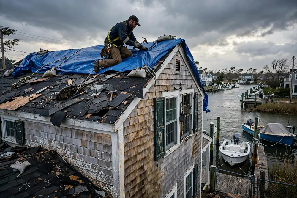 Reparación de emergencia de filtraciones de techo en Lindenhurst, NY 11757