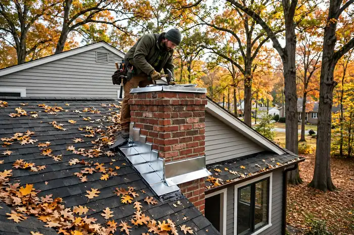 Reparación de tapajuntas de chimenea en Deer Park, NY 11729