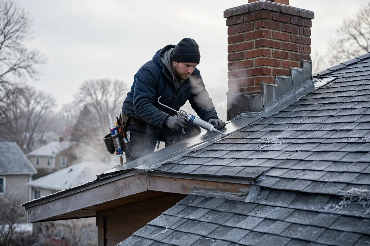 Reparación de tapajuntas de chimenea en North Babylon, NY 11703