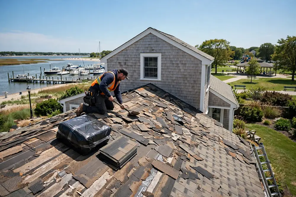 Reparación de filtraciones en techos de tejas asfálticas en Venetian Shores, NY 11757