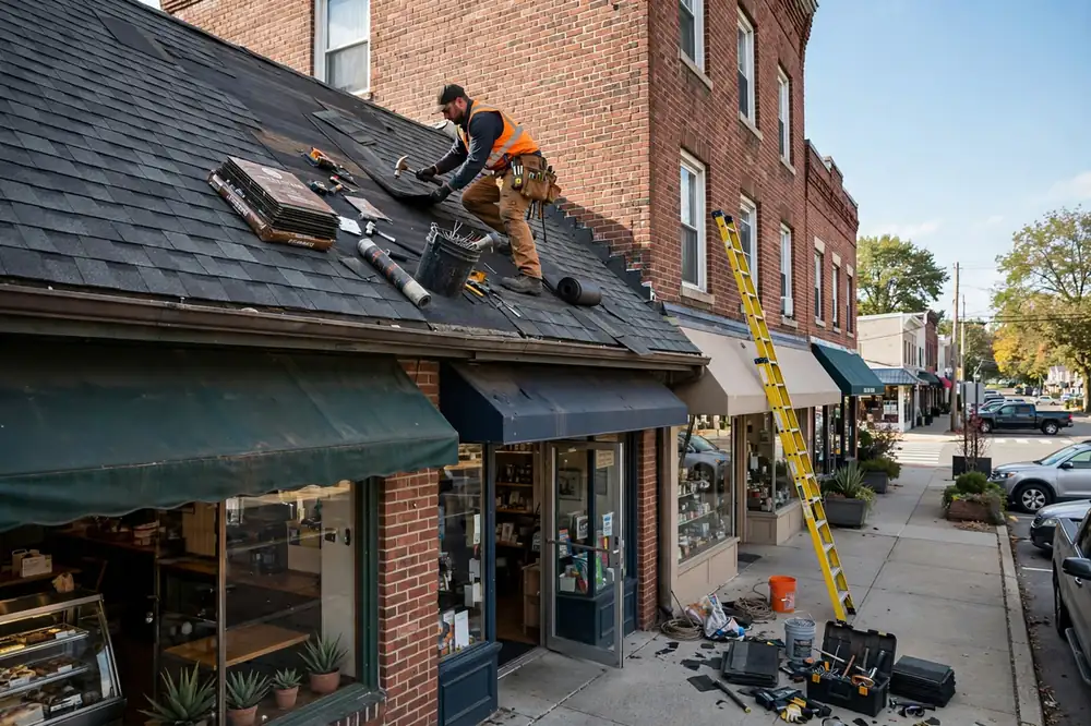 Reparación de filtraciones en techos de tejas asfálticas en Village Center, NY 11704