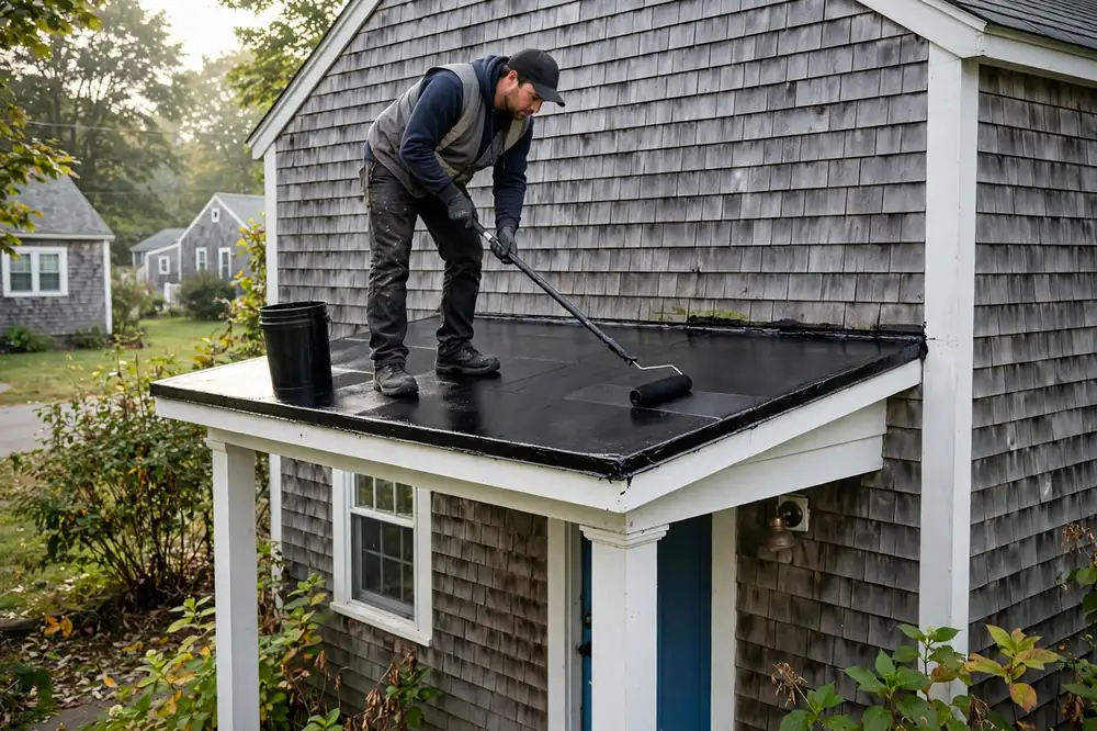 Reparación de filtraciones en techos planos en Wyandanch, NY 11798