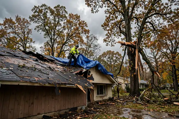 Reparación de filtraciones por daños de tormenta en Deer Park, NY 11729