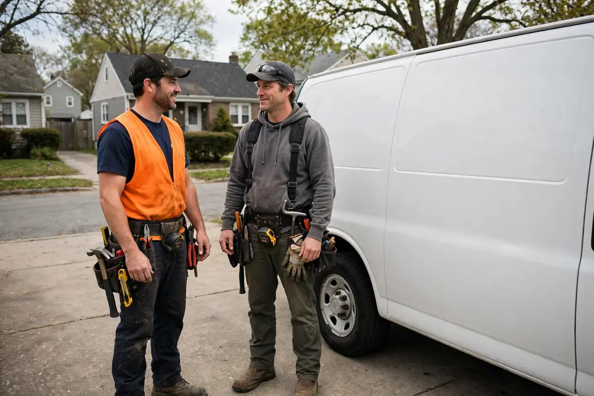 Equipo de Roof Leak Repair Group en West Babylon, NY