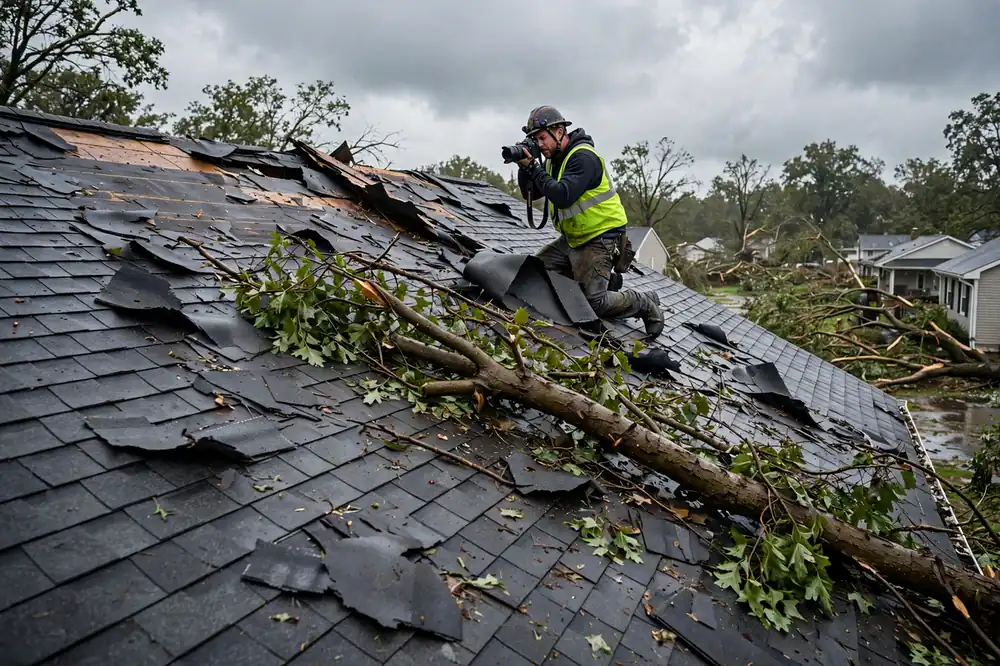 Reparación de filtraciones por daños de tormenta en West Babylon, NY